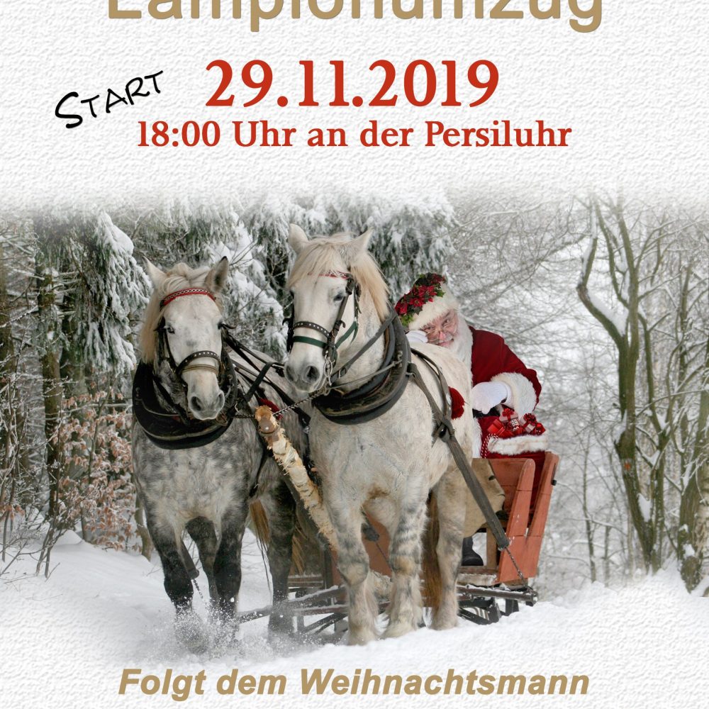 Vorweihnachtlichter Lampionumzug
